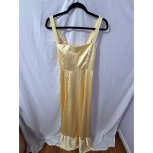 Show Me Your Mumu Clarissa Corset Dress Womens M Yellow NWOT Coquette